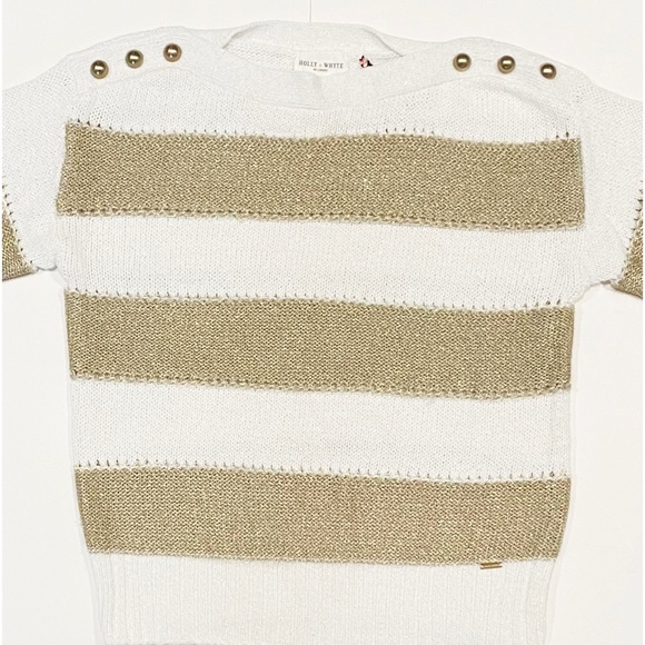 Holly & Whyte White Gold Stripe Sweater - Picture 5 of 10